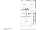Layout of the house floor plan showing kitchen, living room, bathrooms, garage, dining room, and stairs at 6403 Dundock Ave, Las Vegas, NV 89122