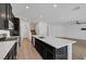 Spacious open concept kitchen with island and stainless steel appliances at 7204 N Decatur Blvd, North Las Vegas, NV 89131