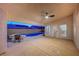 View of the pool area from a covered patio, providing a relaxing and shaded outdoor retreat at 8301 Shad Bush Ave, Las Vegas, NV 89149