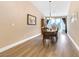 Bright dining room with modern flooring and chandelier lighting at , Las Vegas, NV 89130