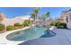 Gorgeous pool with cascading waterfall, lush landscaping, and a serene backyard retreat at , Las Vegas, NV 89130