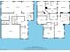 Detailed floor plan showcasing the layout of the home's two floors, including room dimensions at 1112 Adobe Creek Ct, North Las Vegas, NV 89084