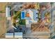 Aerial view of a ranch style property with a private pool, large lot, and ample parking at 2125 Mateuse St, Logandale, NV 89021