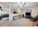 Bedroom with carpeted floors and direct access to living room at 2125 Mateuse St, Logandale, NV 89021