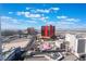 A vibrant city aerial view showcases hotels, casinos, streets and bright skyline at 2700 Las Vegas Blvd # 4101, Las Vegas, NV 89109