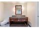 Comfortable bathroom featuring a vanity with drawers, cabinet, and a convenient toilet at 2700 Las Vegas Blvd # 4101, Las Vegas, NV 89109