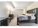 Bedroom featuring stylish furniture, neutral tones, and carpet flooring to maximize comfort at 2700 Las Vegas Blvd # 4101, Las Vegas, NV 89109