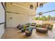 Community lounge with comfortable furniture and colorful throw pillows, perfect for relaxation and socializing at 353 E Bonneville Ave # 439, Las Vegas, NV 89101
