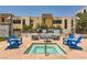 Outdoor hot tub area with comfortable seating, ideal for relaxation and socializing at 353 E Bonneville Ave # 904, Las Vegas, NV 89101