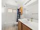 Clean bathroom featuring a shower-tub combination and modern vanity at 388 Coronado Dr, Henderson, NV 89015