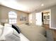 A bedroom is adjacent to a bathroom at 4050 Pacific Harbors Dr # 209, Las Vegas, NV 89121