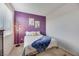 Bedroom with window and deer art at 410 Gracious Way, Henderson, NV 89011