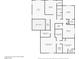 Second floor layout featuring 3 bedrooms, 2 bathrooms, a laundry room and a loft at 4148 Campriani Ave, North Las Vegas, NV 89084