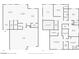 First and second floor layout featuring 6 bedrooms, 4 bathrooms, a laundry room, loft and a three-car garage at 4148 Campriani Ave, North Las Vegas, NV 89084