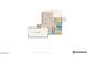 Floor plan of the basement level, showcasing bedrooms, bathrooms, Gathering room, and outdoor theater/covered patio at 505 Dragon Gate Ct, Henderson, NV 89012