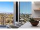 Bright view from the patio showing a city and mountains in the distance at 505 Dragon Gate Ct, Henderson, NV 89012