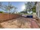 Awaiting your personal touch, this backyard has a block wall and potential for landscaping at 5081 Pine Mountain Ave, Las Vegas, NV 89139