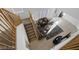 A birds-eye view of living room features, staircase, and an open floor plan at 5081 Pine Mountain Ave, Las Vegas, NV 89139