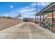 Vast concrete backyard space with covered parking, ideal for storage and recreational vehicles at 5700 N Torrey Pines Dr, Las Vegas, NV 89130