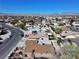 Aerial view of neighborhood with mountain views and easy access to the city skyline at 6620 Casa Linda Dr, Las Vegas, NV 89103