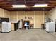 Garage interior featuring laundry appliances, offering practicality and organization at 6620 Casa Linda Dr, Las Vegas, NV 89103