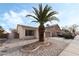 Inviting single-Gathering home with desert landscaping, two-car garage and solar panels on the roof at 715 Rusty Spur Dr, Henderson, NV 89014