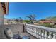 Relaxing balcony with views of palm trees at 7420 Enchanted Hills Ct, Las Vegas, NV 89129