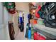 Walk-in closet with shelving is well-organized at 7420 Enchanted Hills Ct, Las Vegas, NV 89129