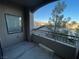 Outdoor balcony with wrought iron railings, views, and space for seating at 8250 N Grand Canyon Dr # 2085, Las Vegas, NV 89166