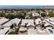 An elevated shot features a well-kept community with mountain views and consistent home styles at 1713 Diamond Oaks Ct, Las Vegas, NV 89117