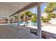 Covered patio with a view of the pool; perfect for relaxing and entertaining at 1713 Diamond Oaks Ct, Las Vegas, NV 89117