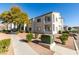 Well-maintained condo building showcases its clean exterior, landscaping, and convenient walkway at 3318 N Decatur Blvd # 2138, Las Vegas, NV 89130