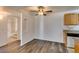 Cozy kitchen and dining area featuring modern flooring and convenient bathroom access at 3318 N Decatur Blvd # 2138, Las Vegas, NV 89130