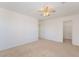Inviting bedroom with ceiling fan and closet, providing a comfortable and functional space at 3517 Colby Creek Ave, North Las Vegas, NV 89081