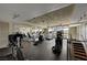 Bright gym area with cardio machines, large windows and stairs at 353 E Bonneville Ave # 449, Las Vegas, NV 89101