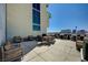 Rooftop deck area with skyline views and plenty of seating at 353 E Bonneville Ave # 449, Las Vegas, NV 89101