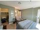 Bedroom showing a queen bed, a closet, and a door leading to the outside at 3550 Bay Sands Dr # 3044, Laughlin, NV 89029