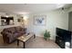 Comfortable living room featuring a sofa and a view into the kitchen at 3550 Bay Sands Dr # 3044, Laughlin, NV 89029
