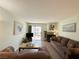 This living room is bright and open with sliding glass doors leading to the patio at 3550 Bay Sands Dr # 3044, Laughlin, NV 89029