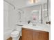 Well-lit bathroom with a shower-tub combination, modern vanity, and mirror at 3609 Melonies Dr # 93, Las Vegas, NV 89103