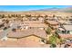 Aerial view of a desert neighborhood featuring single-story homes with low-maintenance landscaping at 4399 Luciano Ave, Pahrump, NV 89061