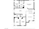 Upstairs floor plan highlighting the layout of the home, including bedrooms, bathrooms, and closet spaces at 6148 Whitelion Walk St, Las Vegas, NV 89148