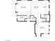 Detailed floor plan showcases the layout of the home's first floor at 6148 Whitelion Walk St, Las Vegas, NV 89148