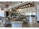 Comfortable lobby seating by a fireplace creates a welcoming atmosphere for community gatherings at 677 Viale Machiavelli Ln, Henderson, NV 89011