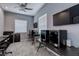 Spacious game room with multiple computer setups and modern decor at 8369 Eagle Estates Ct, Las Vegas, NV 89131