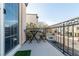 Enjoy the fresh air from this balcony that offers space for outdoor seating with neighborhood views at 9105 Captivating Ave, Las Vegas, NV 89149