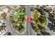 Overhead view of Duck Park, featuring two serene ponds surrounded by lush landscaping at 9625 Beach Water Cir, Las Vegas, NV 89117