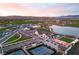 Stunning aerial view of the community featuring a lake, tennis courts, and well-manicured green spaces at , Las Vegas, NV 89108
