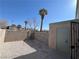 Enclosed backyard features a gravel ground cover and block wall providing ample privacy at , Las Vegas, NV 89108