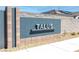 Image of the Talus community sign with modern design and professional landscaping at 10165 Canyon Mantle St, Las Vegas, NV 89166